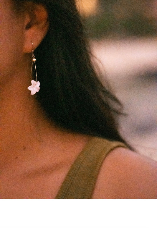 Plumeria earrings